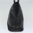 CELINE Hand Bag Leather Black Auth 77841-4