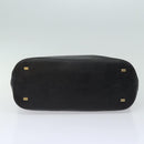 CELINE Hand Bag Leather Black Auth 77841-5