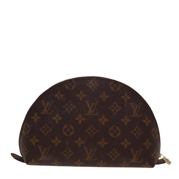 LOUIS VUITTON Monogram Trousse Demi Ronde Cosmetic Pouch M47520 LV Auth 77855 - 0