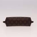 LOUIS VUITTON Monogram Trousse Demi Ronde Cosmetic Pouch M47520 LV Auth 77855-6