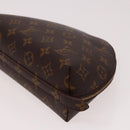 LOUIS VUITTON Monogram Trousse Demi Ronde Cosmetic Pouch M47520 LV Auth 77855-14