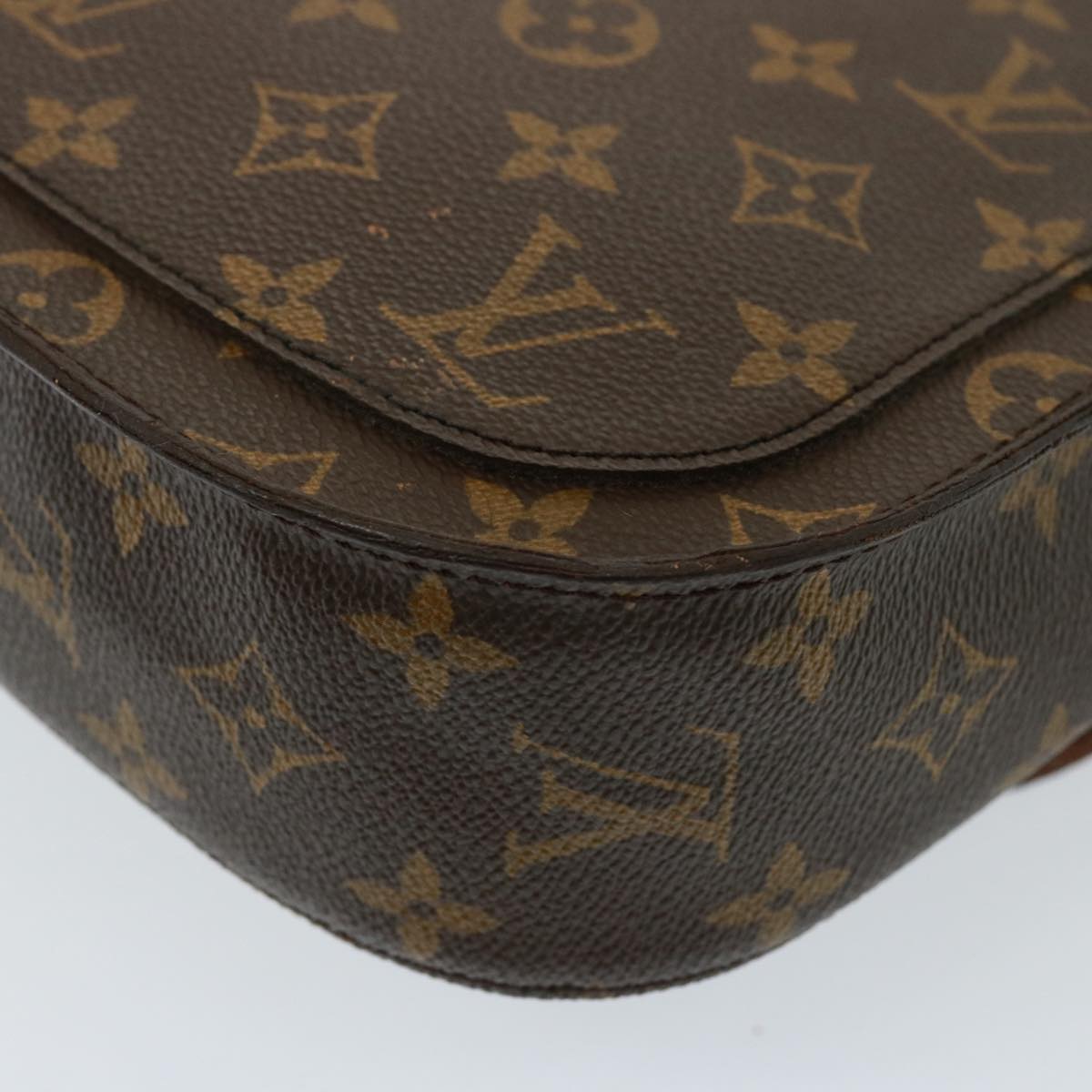 LOUIS VUITTON Monogram Saint Cloud GM Shoulder Bag M51242 LV Auth 77859