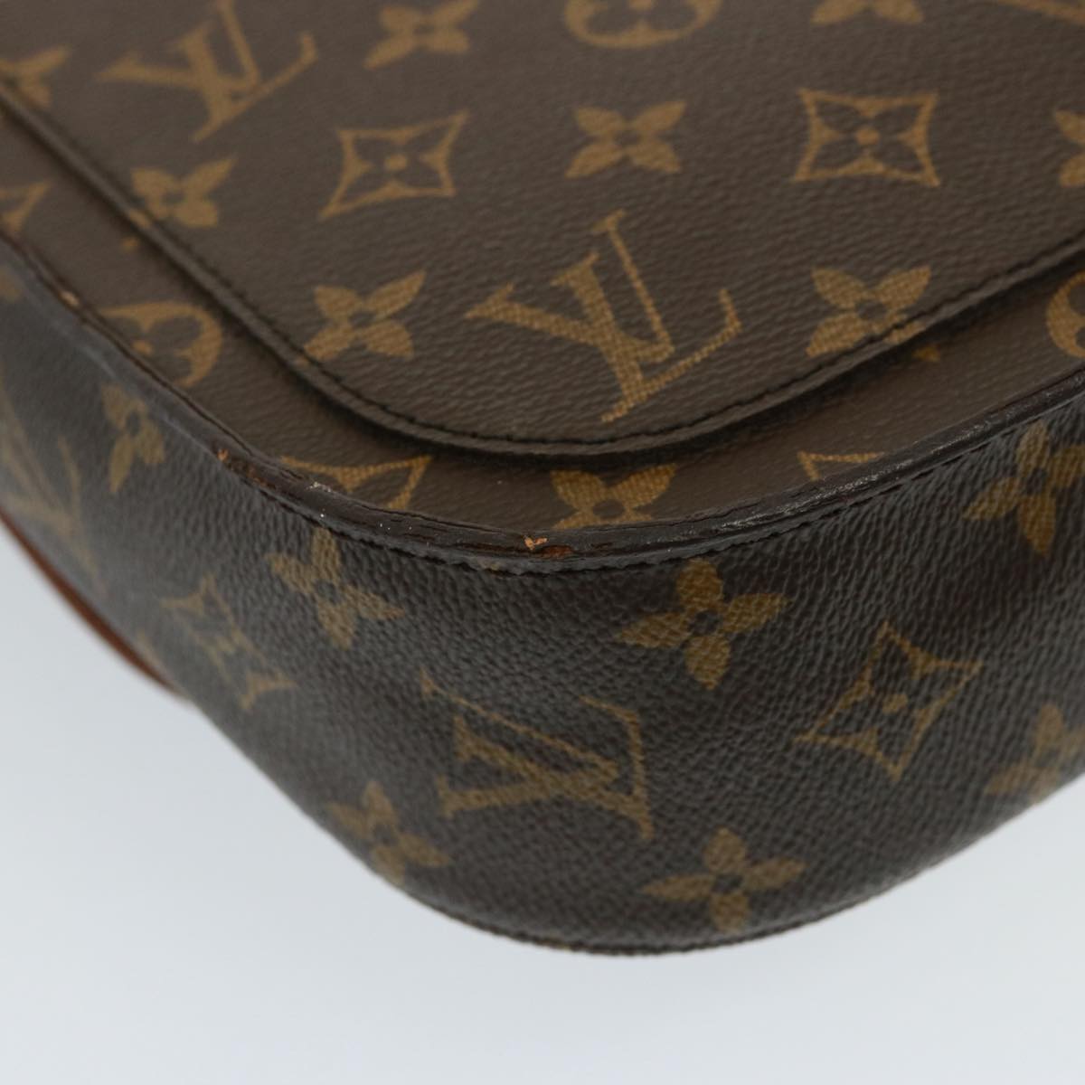 LOUIS VUITTON Monogram Saint Cloud GM Shoulder Bag M51242 LV Auth 77859