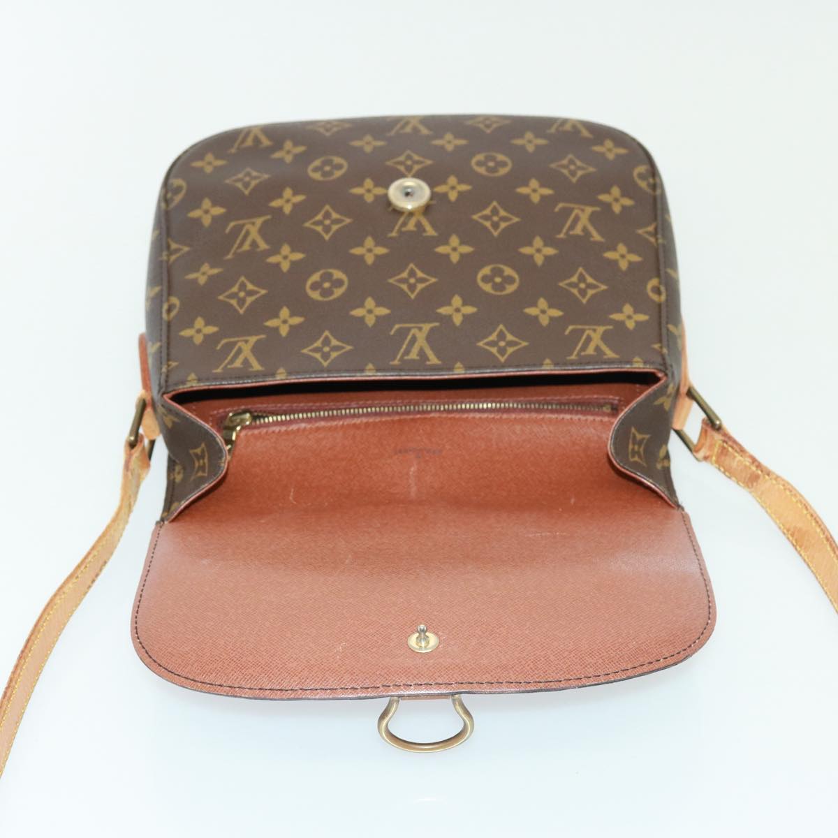 LOUIS VUITTON Monogram Saint Cloud GM Shoulder Bag M51242 LV Auth 77859