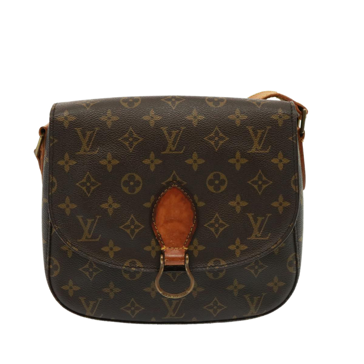 LOUIS VUITTON Monogram Saint Cloud GM Shoulder Bag M51242 LV Auth 77859