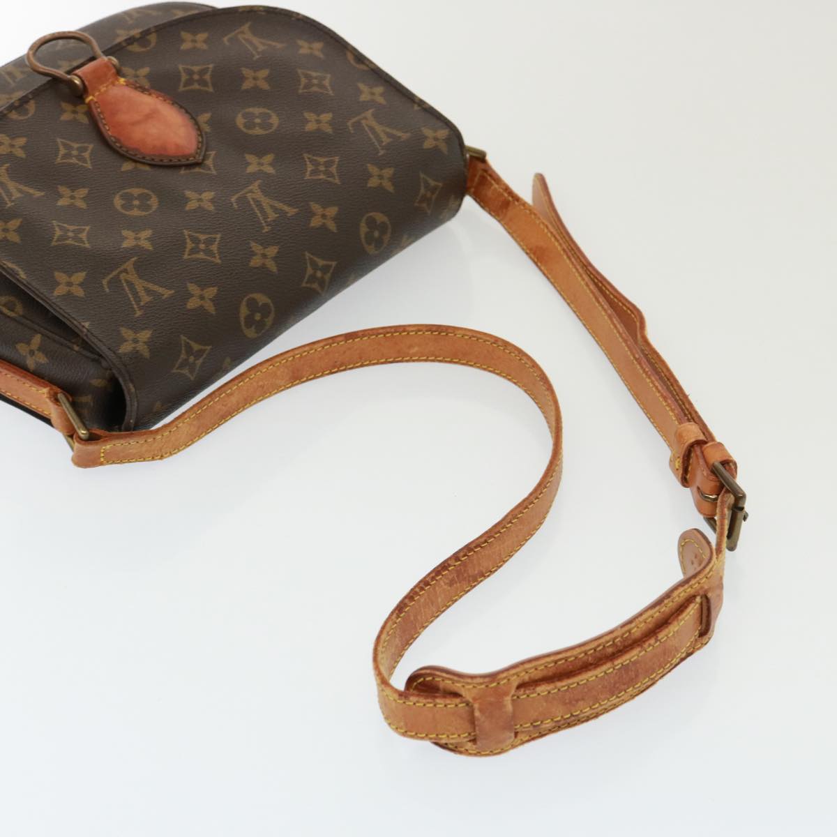 LOUIS VUITTON Monogram Saint Cloud GM Shoulder Bag M51242 LV Auth 77859