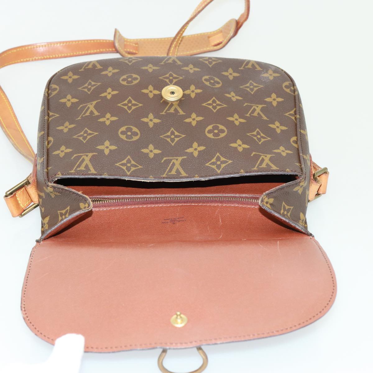 LOUIS VUITTON Monogram Saint Cloud GM Shoulder Bag M51242 LV Auth 77860