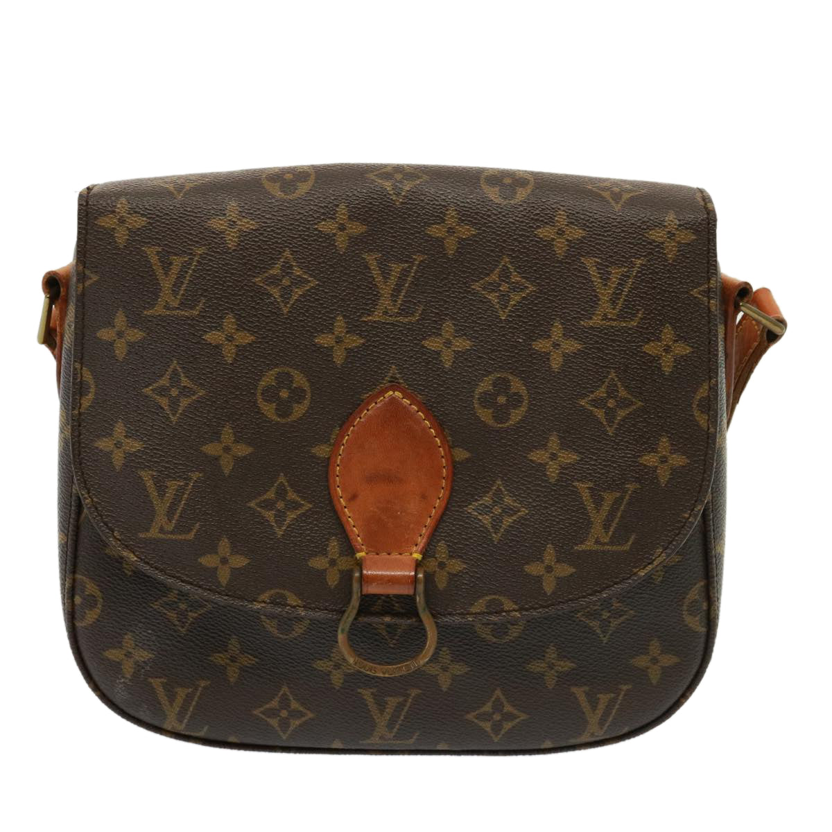 LOUIS VUITTON Monogram Saint Cloud GM Shoulder Bag M51242 LV Auth 77860