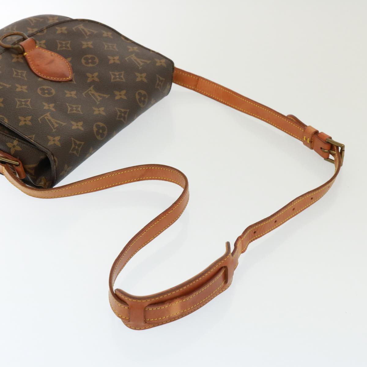 LOUIS VUITTON Monogram Saint Cloud GM Shoulder Bag M51242 LV Auth 77860