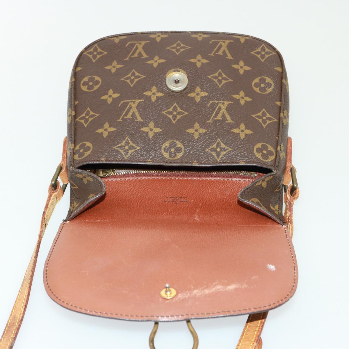 LOUIS VUITTON Monogram Saint Cloud MM Shoulder Bag M51243 LV Auth 77862