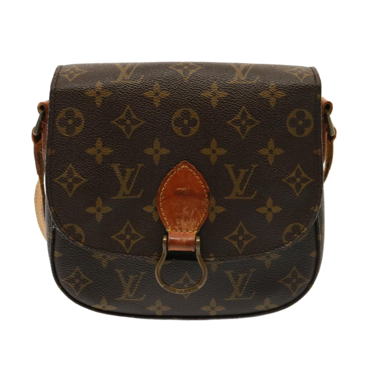 LOUIS VUITTON Monogram Saint Cloud MM Shoulder Bag M51243 LV Auth 77862