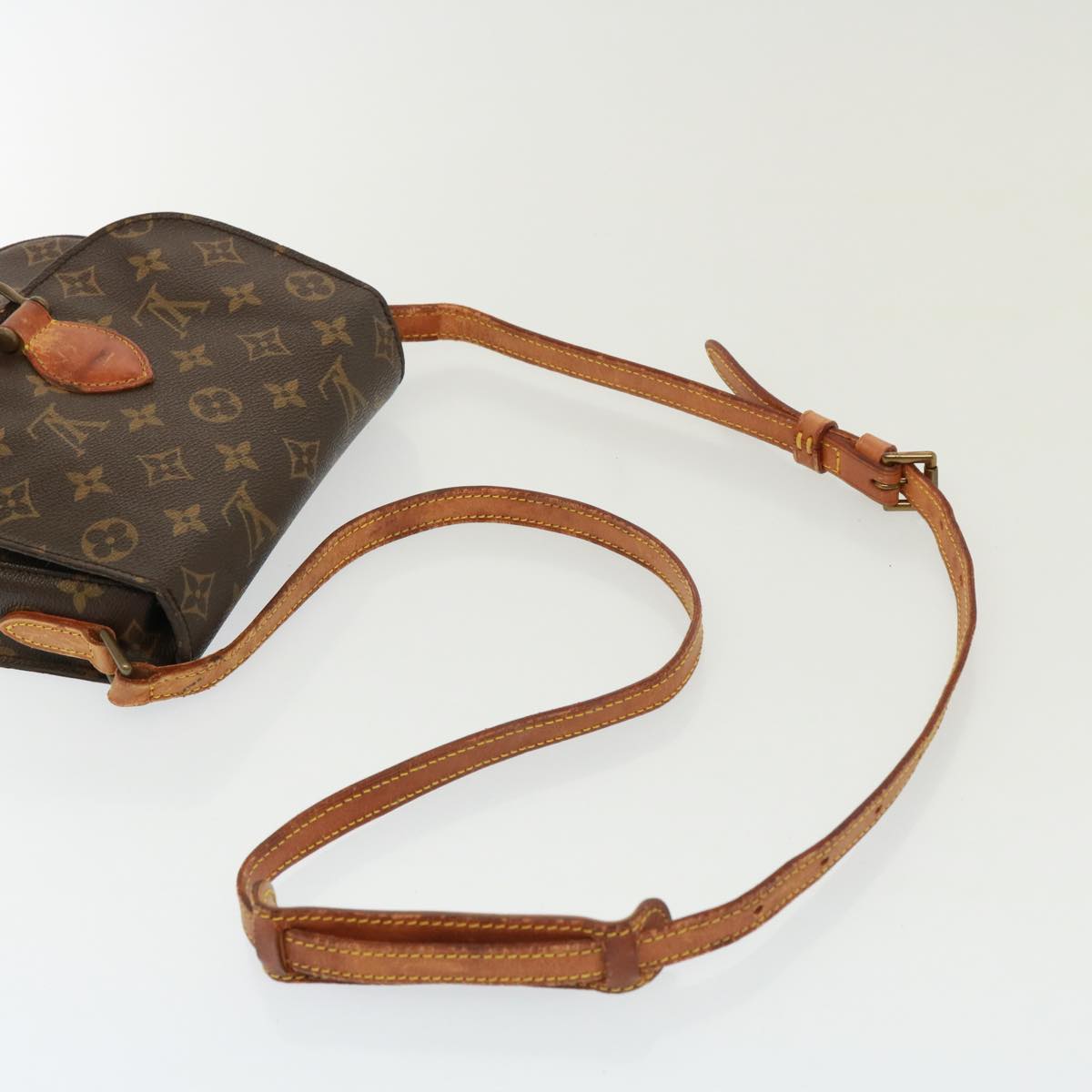 LOUIS VUITTON Monogram Saint Cloud MM Shoulder Bag M51243 LV Auth 77862