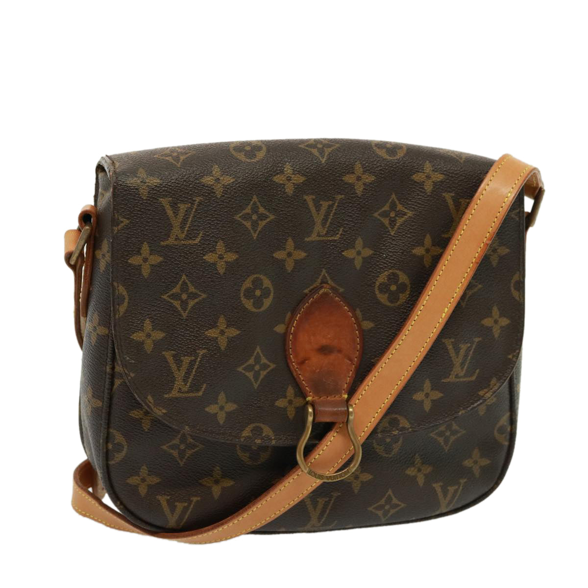 LOUIS VUITTON Monogram Saint Cloud GM Shoulder Bag M51242 LV Auth 77863