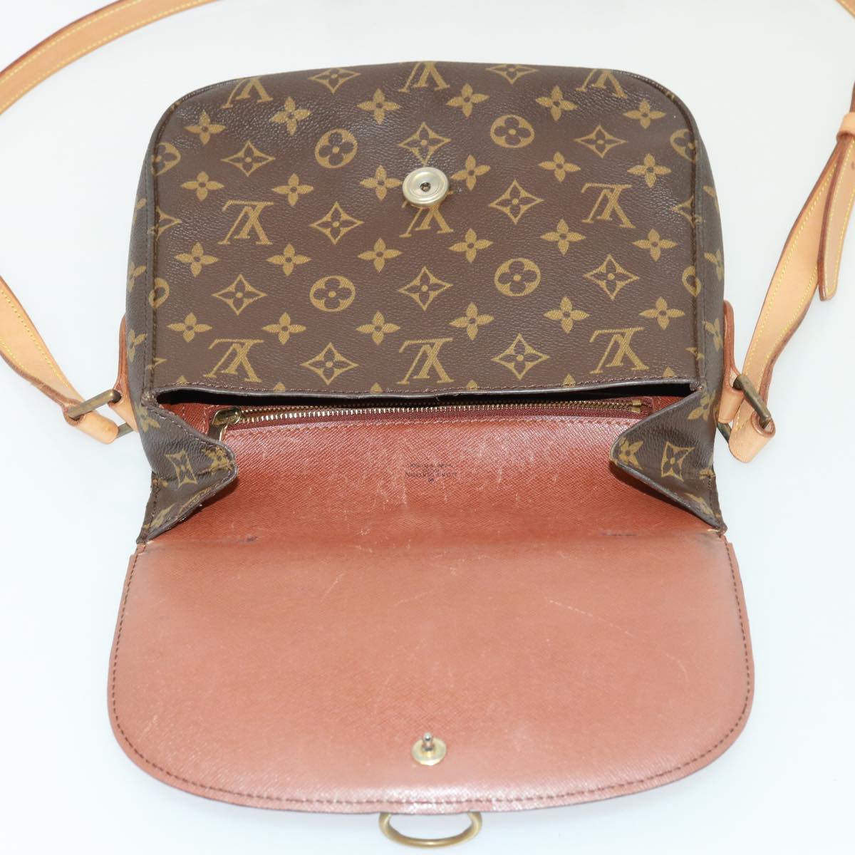 LOUIS VUITTON Monogram Saint Cloud GM Shoulder Bag M51242 LV Auth 77863