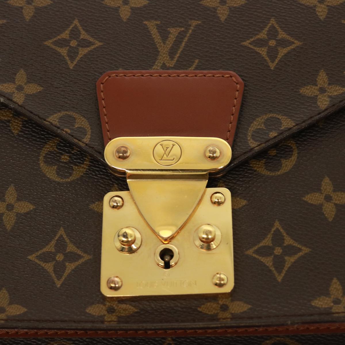 LOUIS VUITTON Monogram Monceau 26 Shoulder Bag M51187 LV Auth 77864