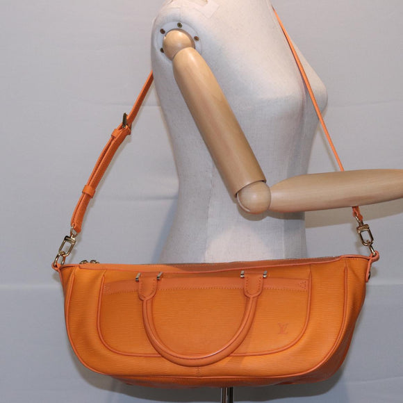 LOUIS VUITTON Epi Danura GM Hand Bag Orange Mandarin M5890H LV Auth 77879V