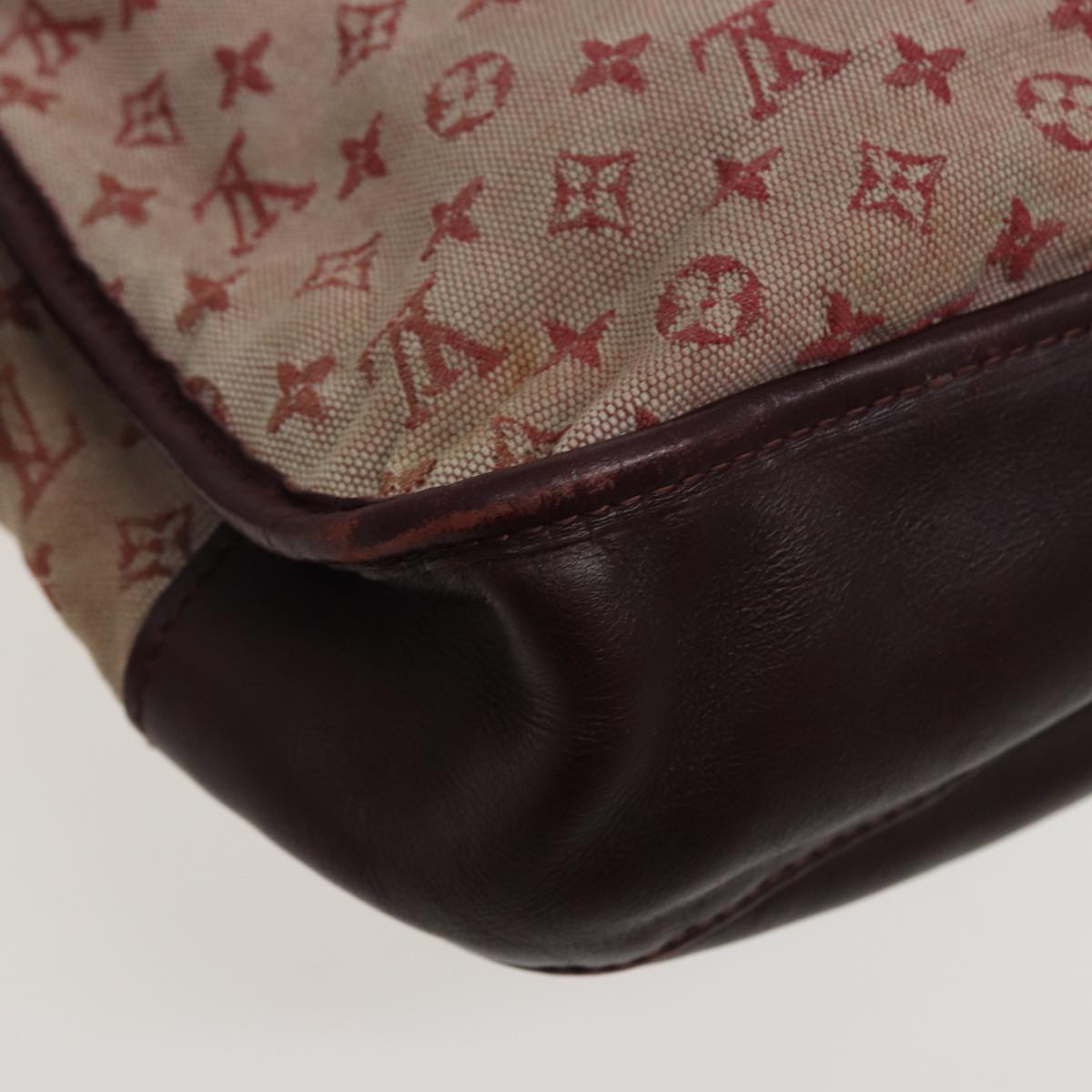 LOUIS VUITTON Monogram Mini Belanger Shoulder Bag Red M92171 LV Auth 77880