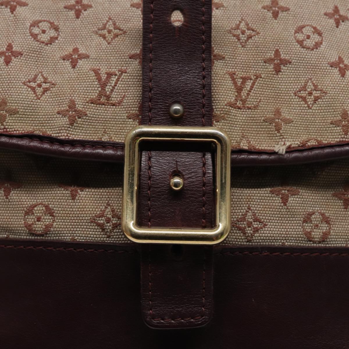 LOUIS VUITTON Monogram Mini Belanger Shoulder Bag Red M92171 LV Auth 77880