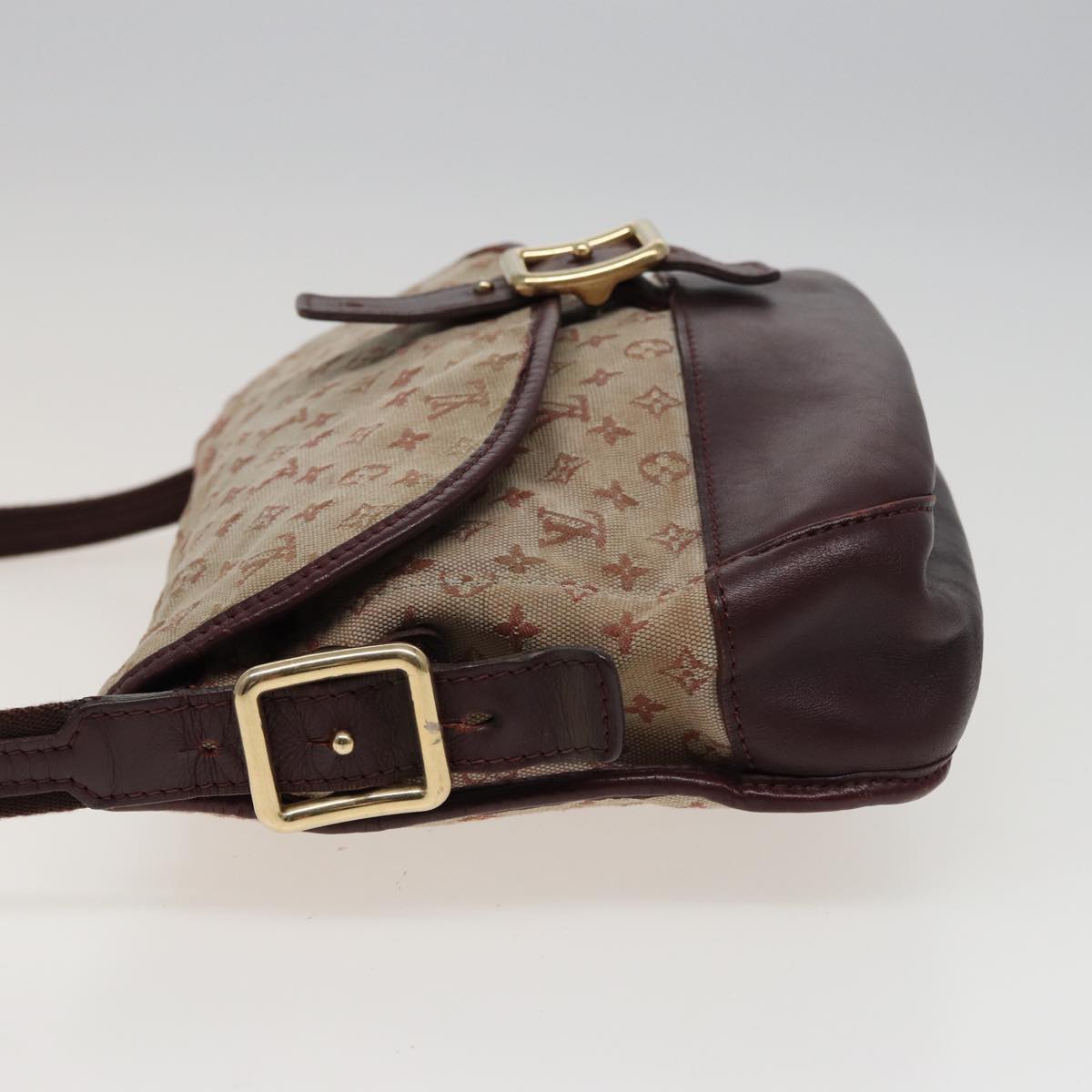 LOUIS VUITTON Monogram Mini Belanger Shoulder Bag Red M92171 LV Auth 77880