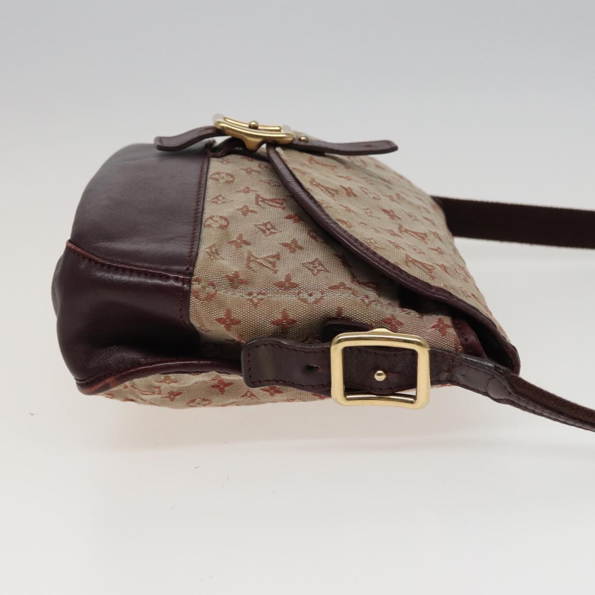 LOUIS VUITTON Monogram Mini Belanger Shoulder Bag Red M92171 LV Auth 77880