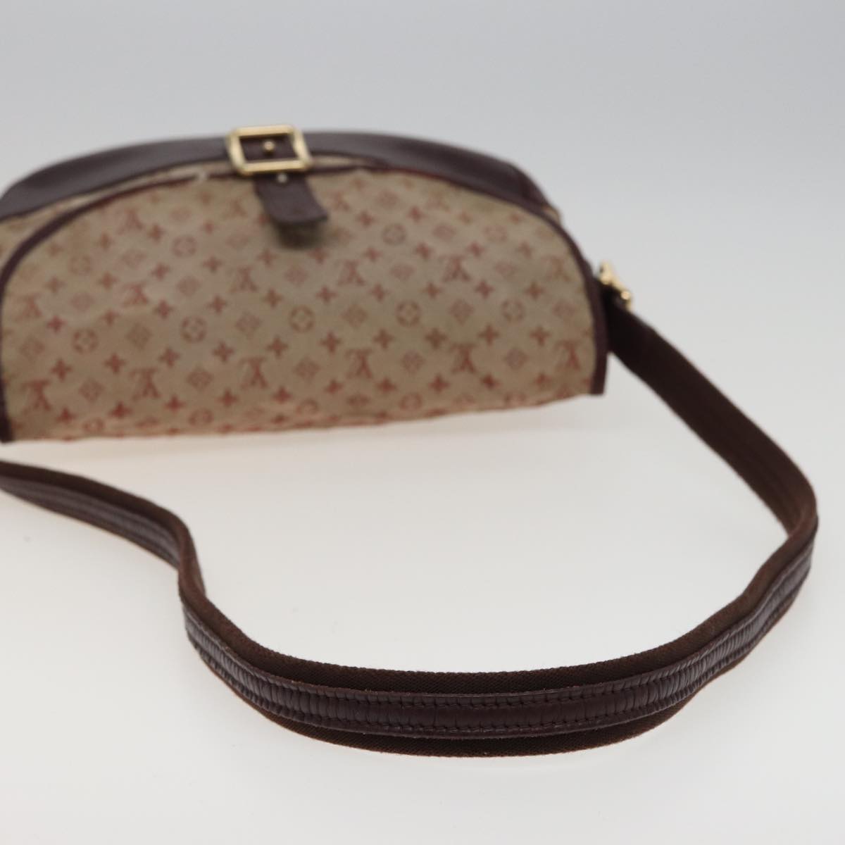 LOUIS VUITTON Monogram Mini Belanger Shoulder Bag Red M92171 LV Auth 77880