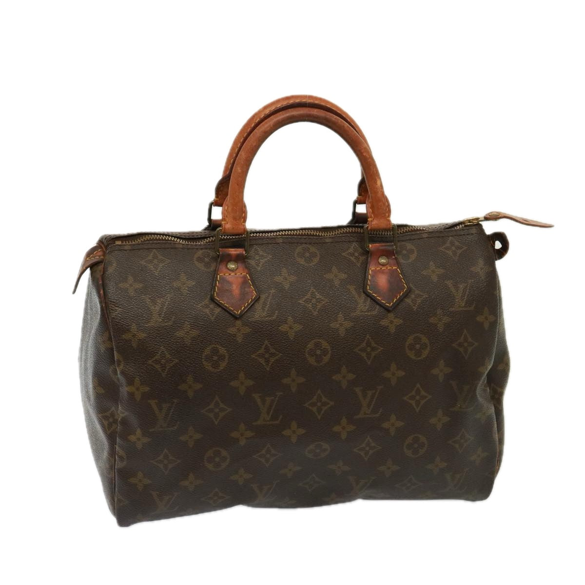 LOUIS VUITTON Monogram Speedy 30 Hand Bag M41526 LV Auth 77883