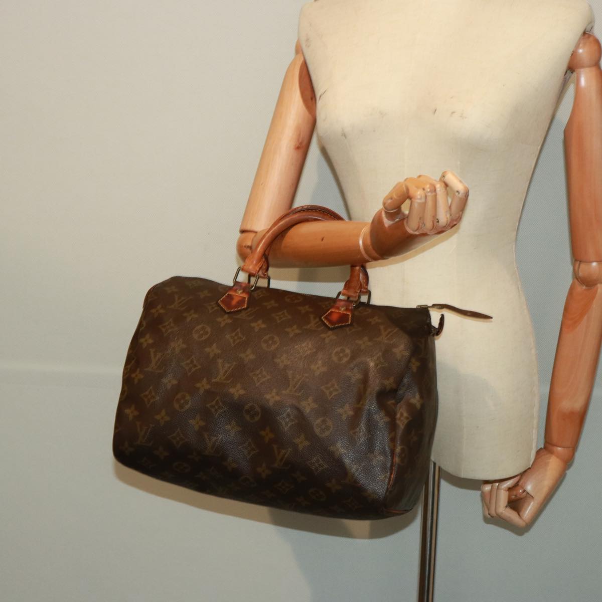 LOUIS VUITTON Monogram Speedy 30 Hand Bag M41526 LV Auth 77883