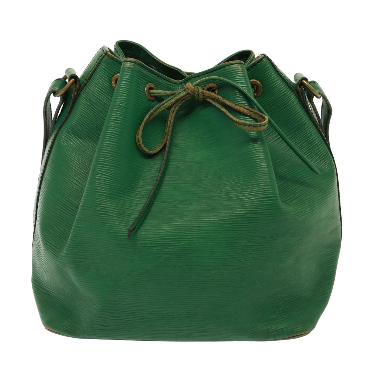 LOUIS VUITTON Epi Petit Noe Shoulder Bag Green M44104 LV Auth 77895