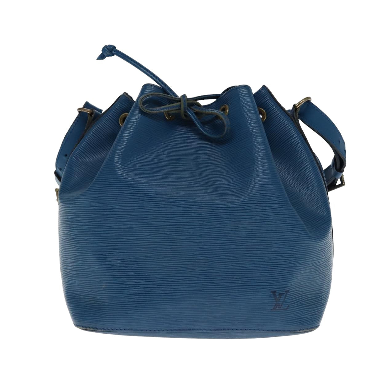 LOUIS VUITTON Epi Petit Noe Shoulder Bag Blue M44105 LV Auth 77897