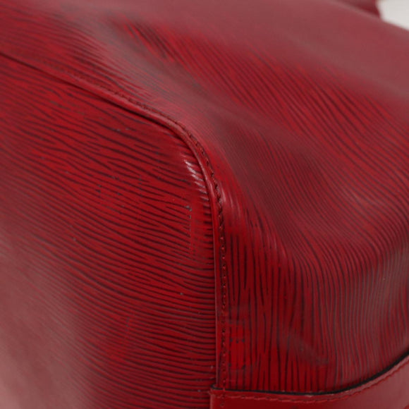 LOUIS VUITTON Epi Petit Noe Shoulder Bag Red M44107 LV Auth 77898