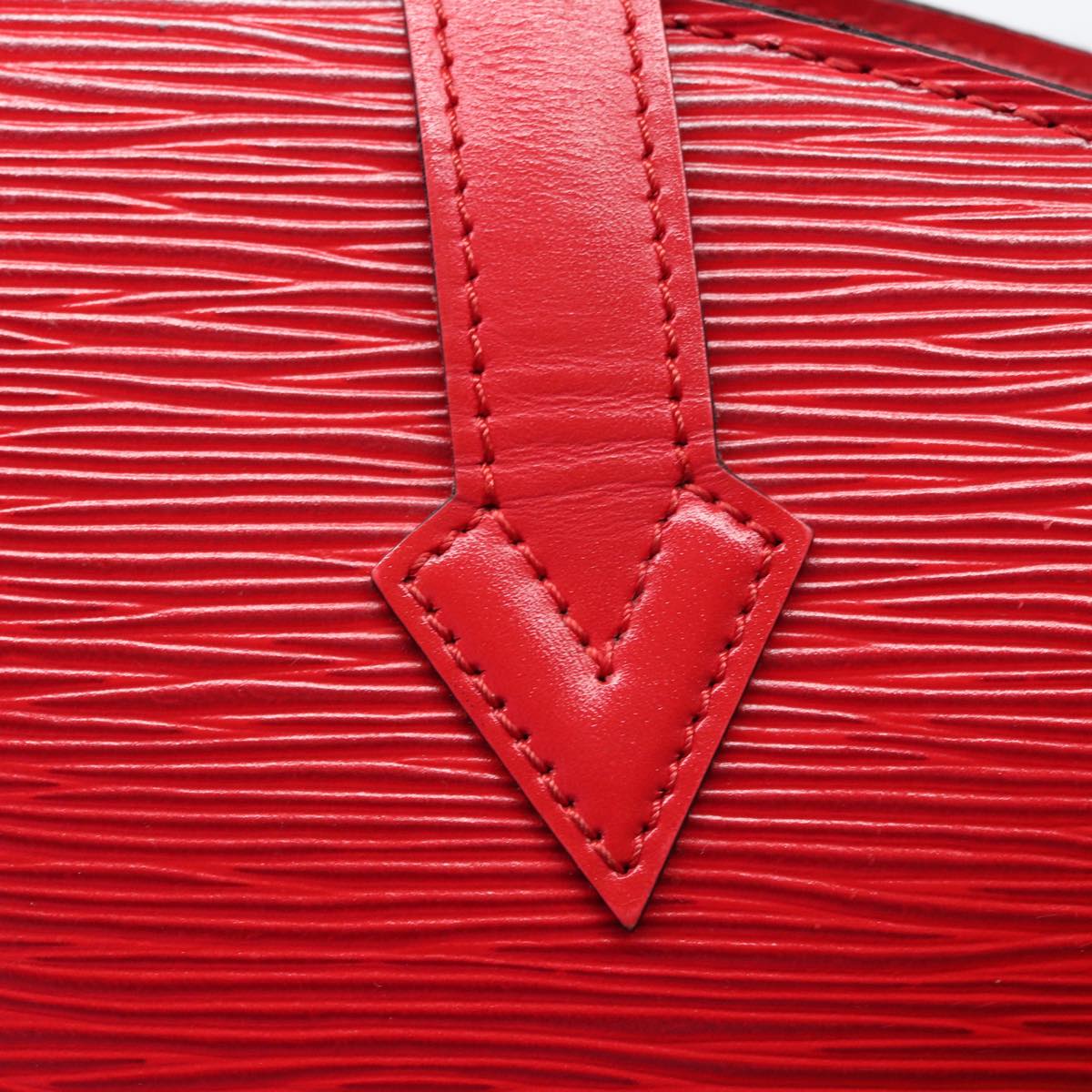 LOUIS VUITTON Epi Saint Jacques Shoulder Bag Red M52277 LV Auth 77901