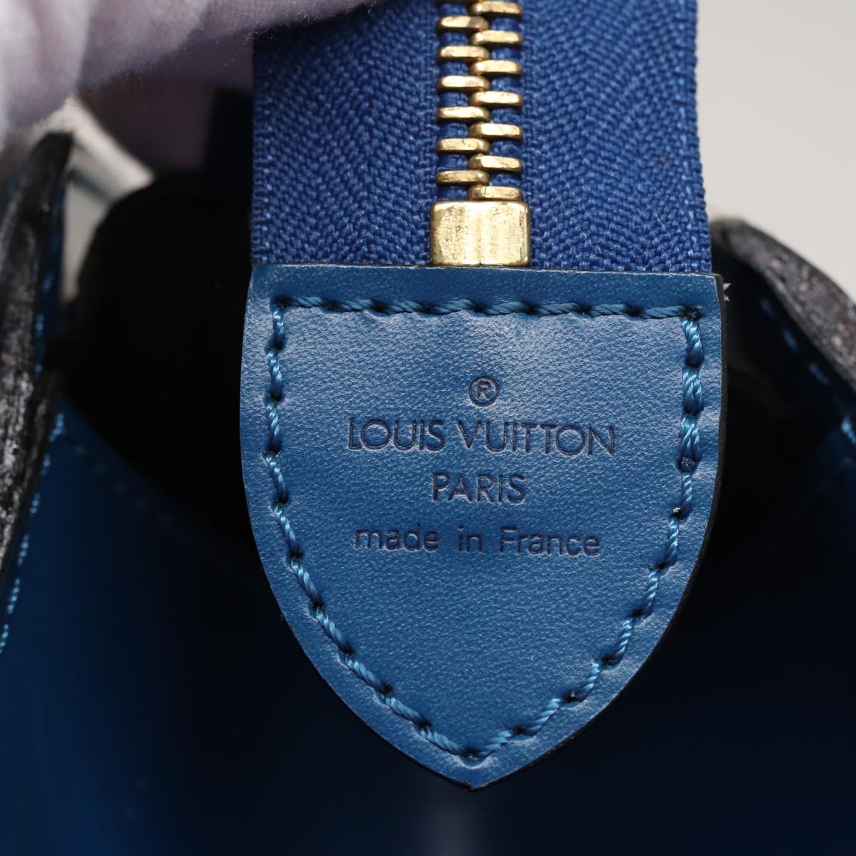 LOUIS VUITTON Epi Riviera Hand Bag Blue M48185 LV Auth 77903