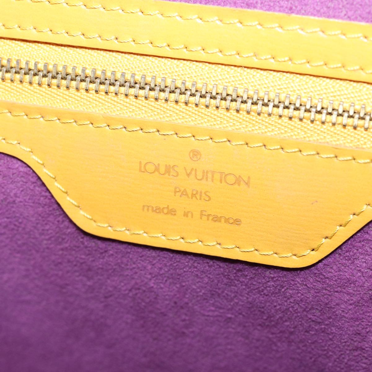 LOUIS VUITTON Epi Saint Jacques Shopping Shoulder Bag Yellow M52279 Auth 77922