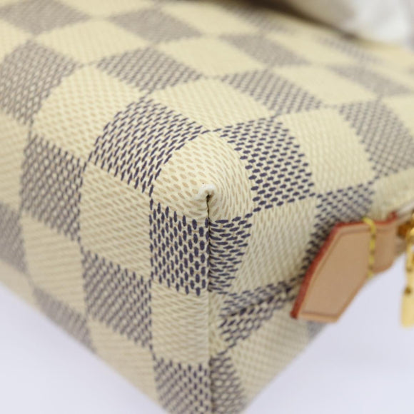 LOUIS VUITTON Damier Azur Pochette Cosmetic PM Pouch N60024 LV Auth 77924AM
