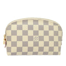 LOUIS VUITTON Damier Azur Pochette Cosmetic PM Pouch N60024 LV Auth 77924AM-1