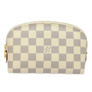 LOUIS VUITTON Damier Azur Pochette Cosmetic PM Pouch N60024 LV Auth 77924AM-13