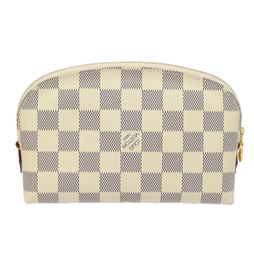 LOUIS VUITTON Damier Azur Pochette Cosmetic PM Pouch N60024 LV Auth 77924AM - 0