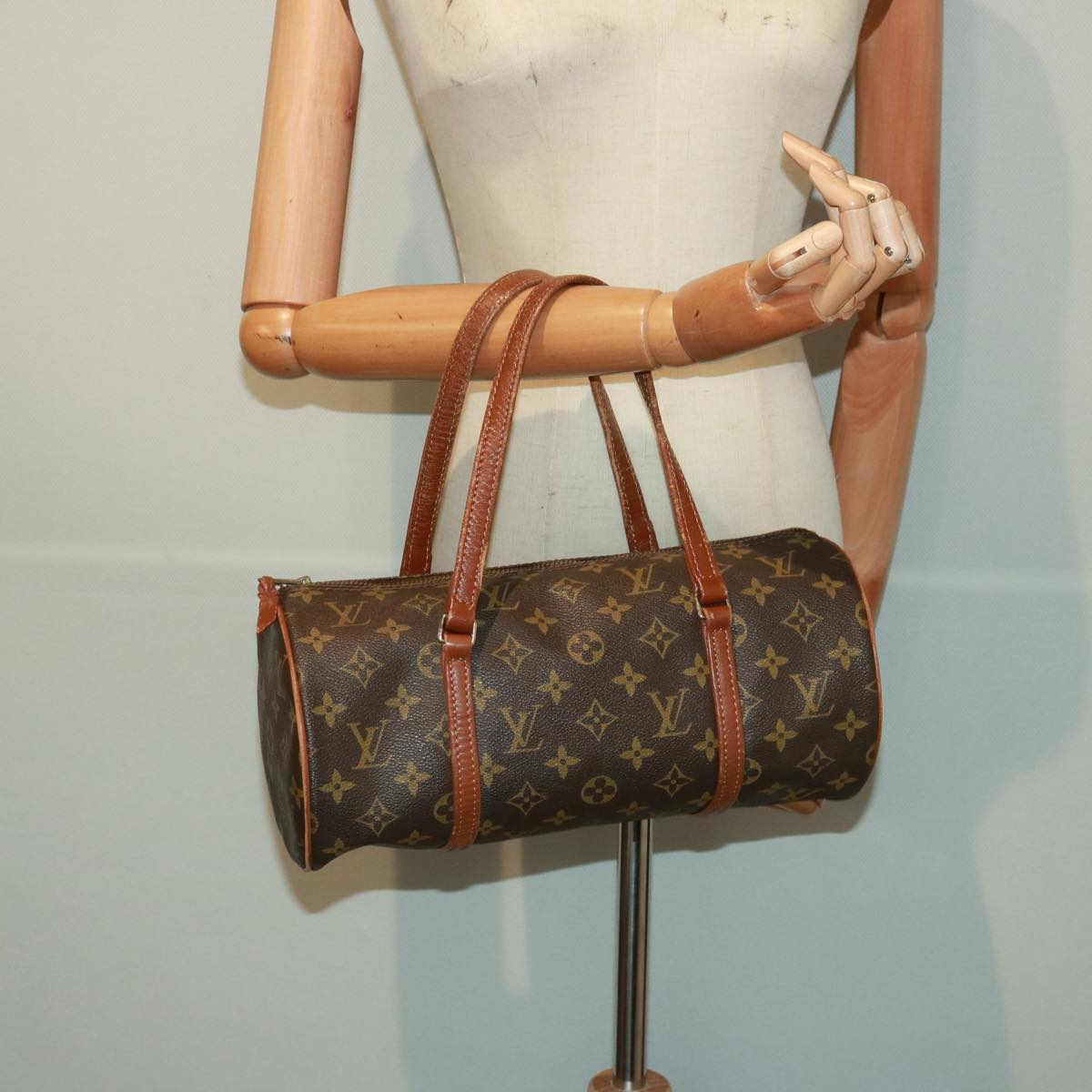 LOUIS VUITTON Monogram Papillon 30 Hand Bag M51385 LV Auth 77927