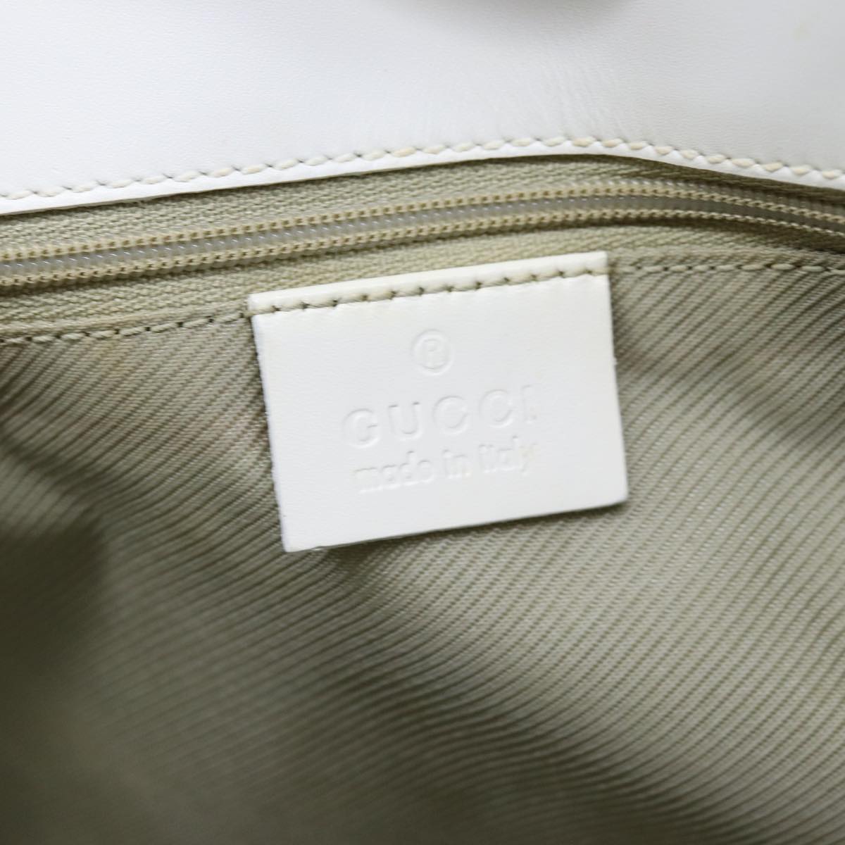 GUCCI GG Canvas Tote Bag Light Blue White Auth 77932