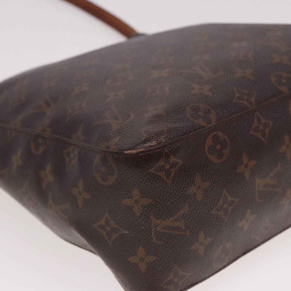 LOUIS VUITTON Monogram Looping GM Shoulder Bag M51145 LV Auth 77944