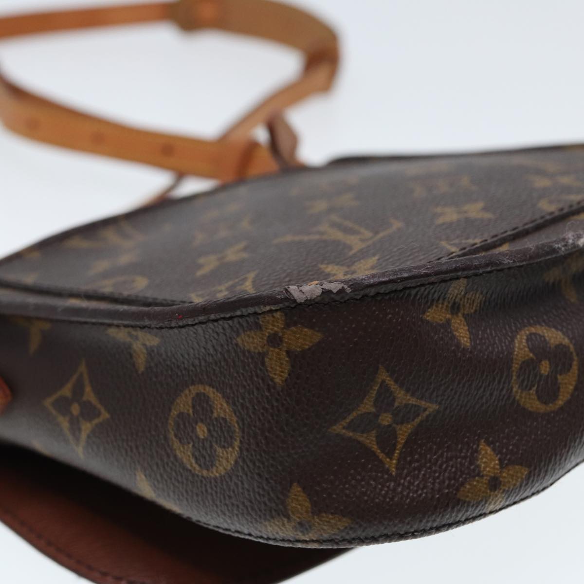 LOUIS VUITTON Monogram Saint Cloud MM Shoulder Bag M51243 LV Auth 77965