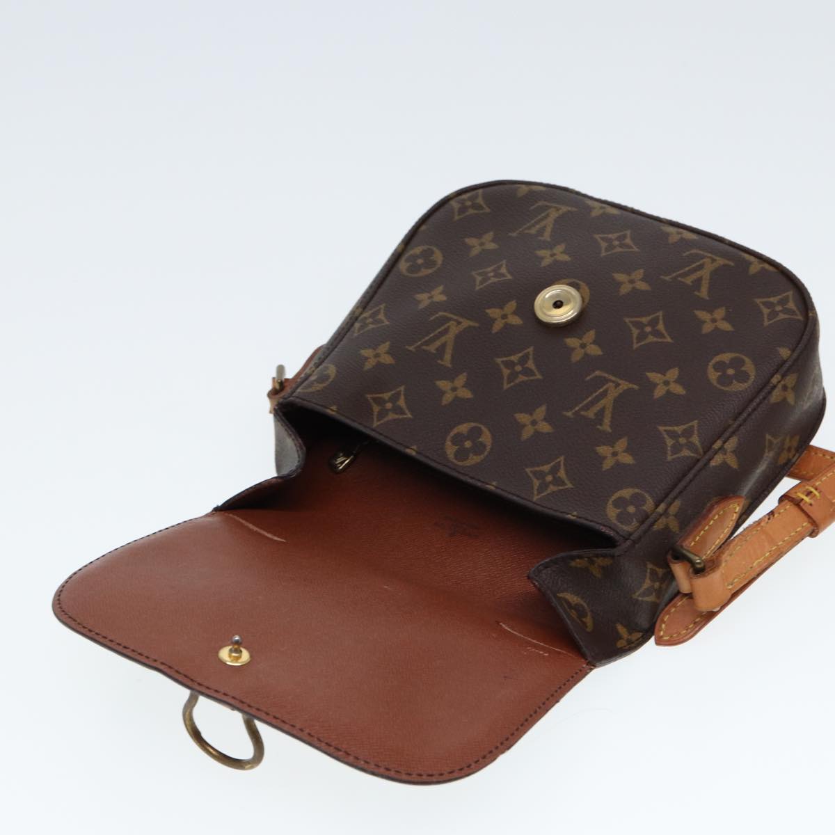 LOUIS VUITTON Monogram Saint Cloud MM Shoulder Bag M51243 LV Auth 77965