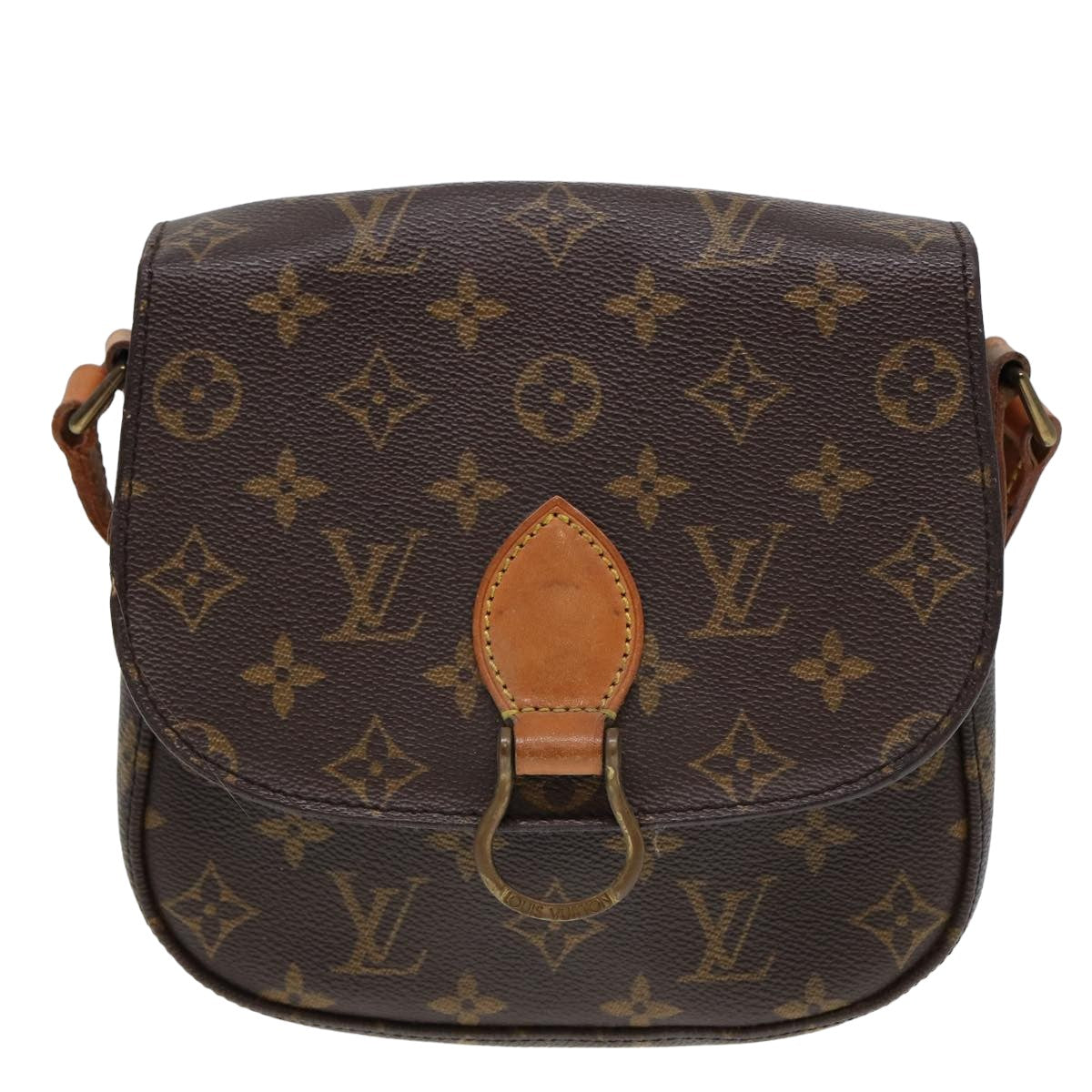 LOUIS VUITTON Monogram Saint Cloud MM Shoulder Bag M51243 LV Auth 77965