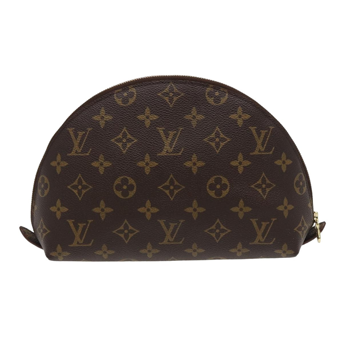 LOUIS VUITTON Monogram Trousse Demi Ronde Cosmetic Pouch M47520 LV Auth 77978 - 0