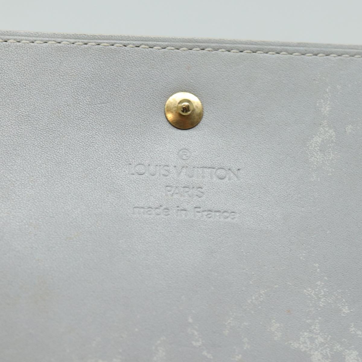 LOUIS VUITTON Monogram Vernis Walker Gris M91031 LV Auth 77991