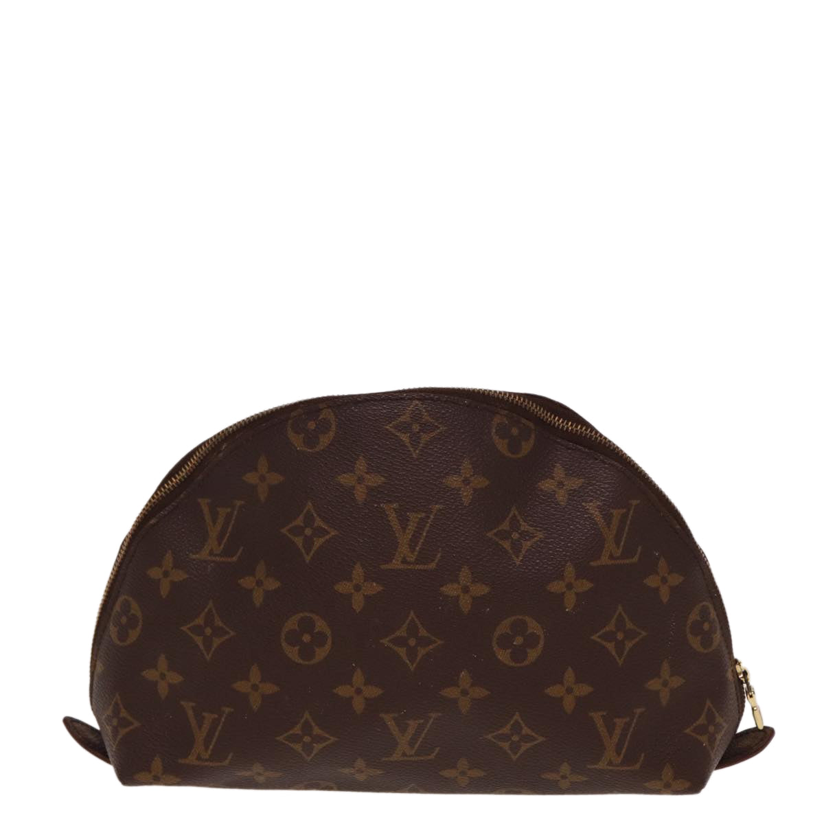 LOUIS VUITTON Monogram Trousse Demi Ronde Cosmetic Pouch M47520 LV Auth 77992 - 0