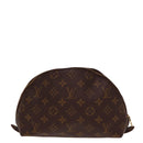 LOUIS VUITTON Monogram Trousse Demi Ronde Cosmetic Pouch M47520 LV Auth 77992-2