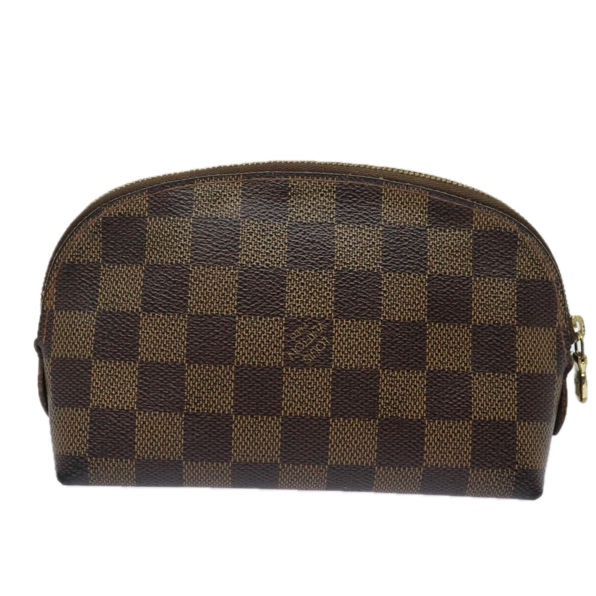 LOUIS VUITTON Damier Ebene Pochette Cosmetic PM Pouch N47516 LV Auth 77993 - 0