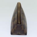 LOUIS VUITTON Damier Ebene Pochette Cosmetic PM Pouch N47516 LV Auth 77993-4