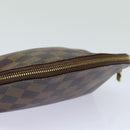 LOUIS VUITTON Damier Ebene Pochette Cosmetic PM Pouch N47516 LV Auth 77993-5